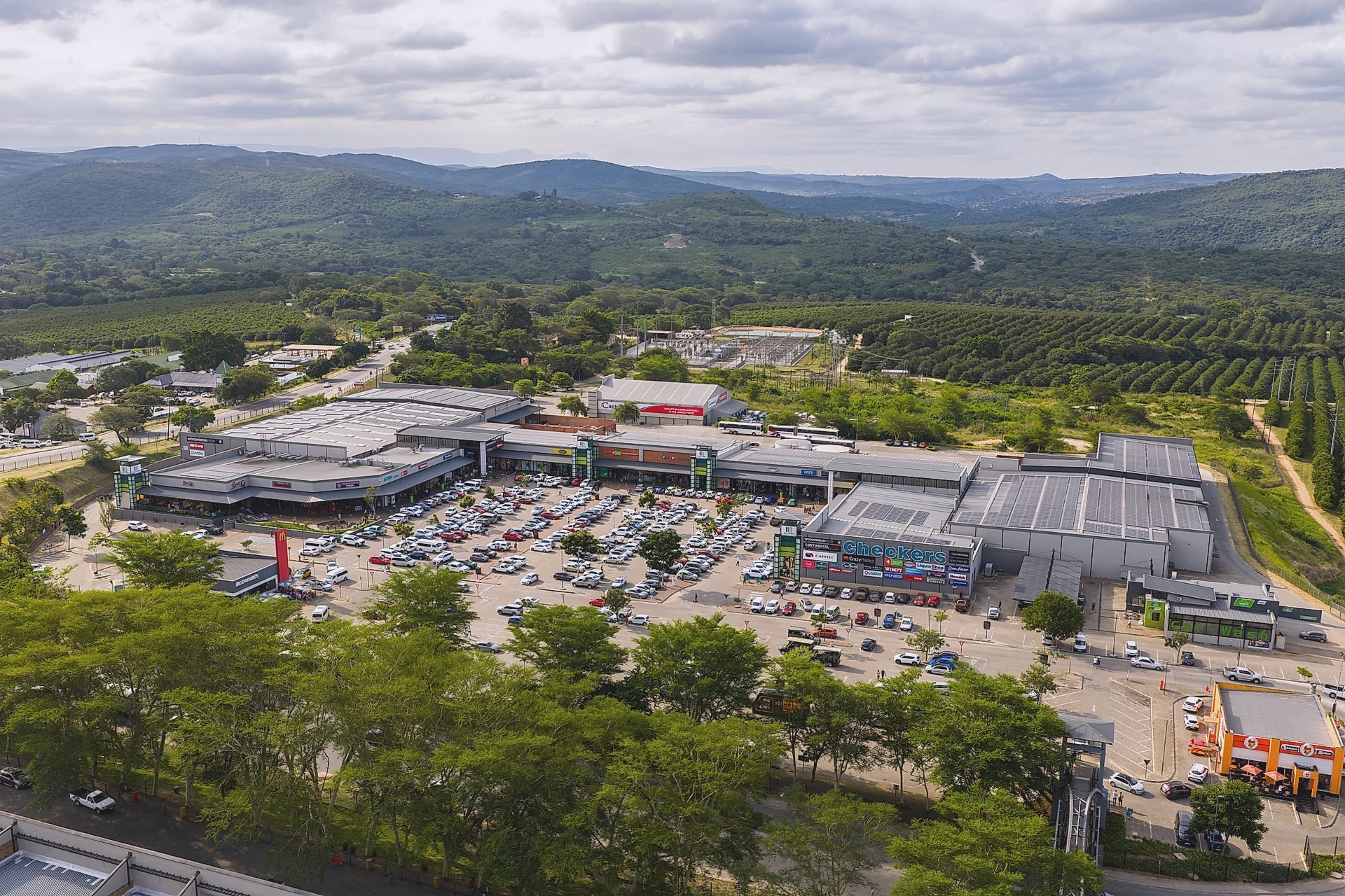 Hazyview Junction from the air