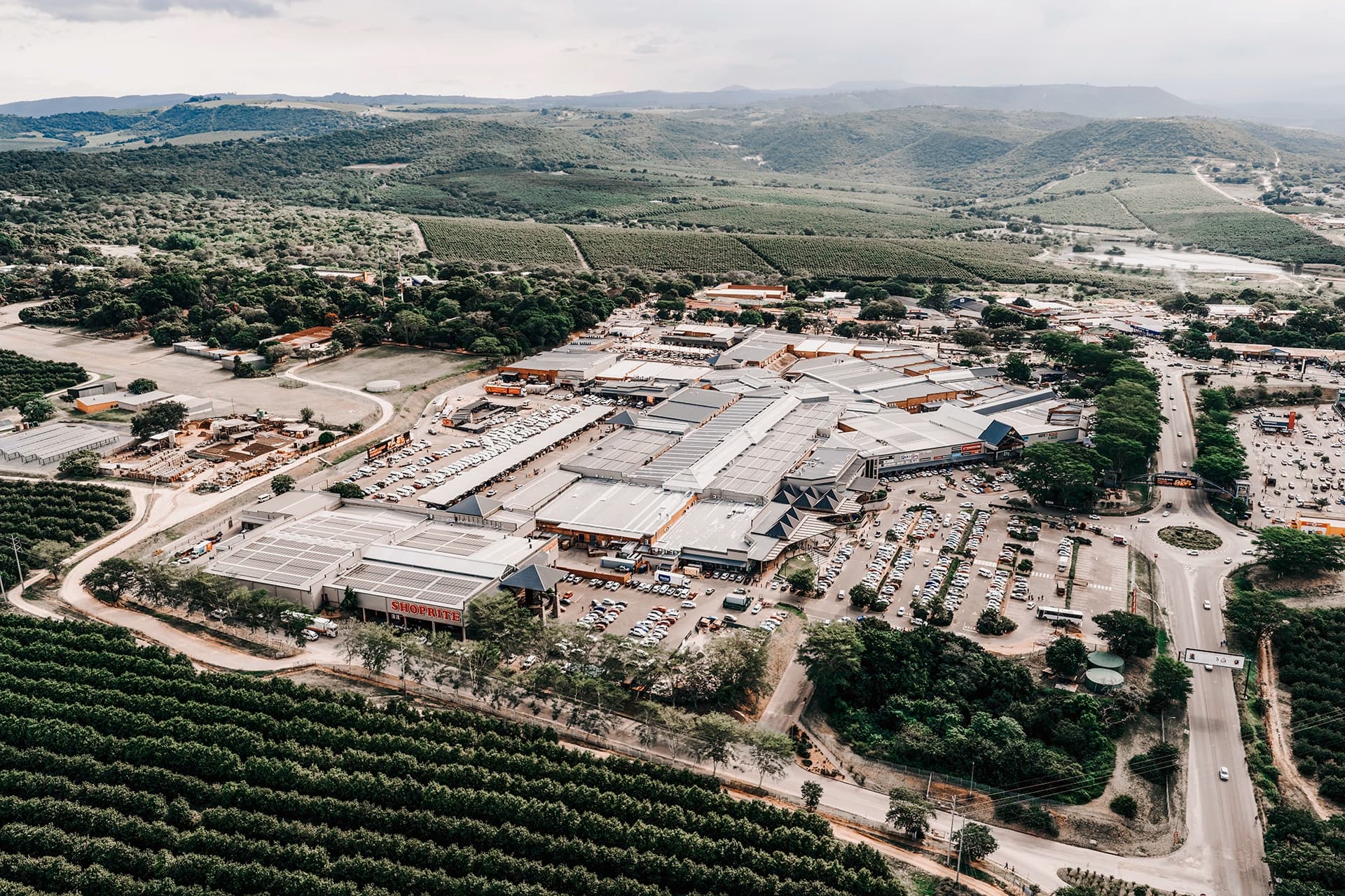 Lowveld Mall from the air