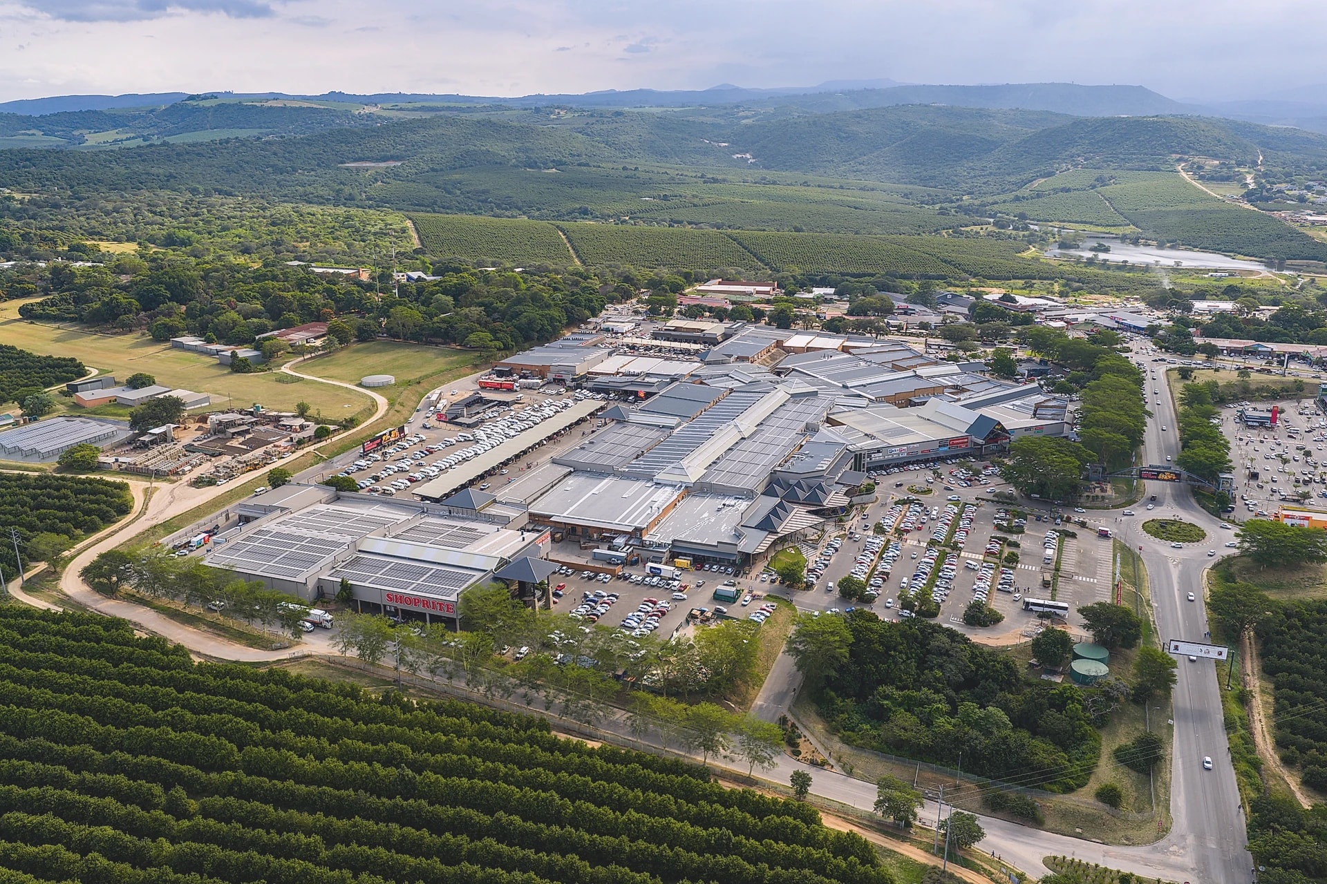 Lowveld Mall from the air