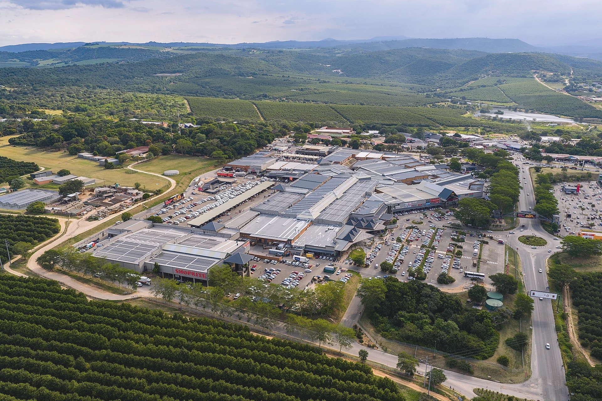 Lowveld Mall from the air